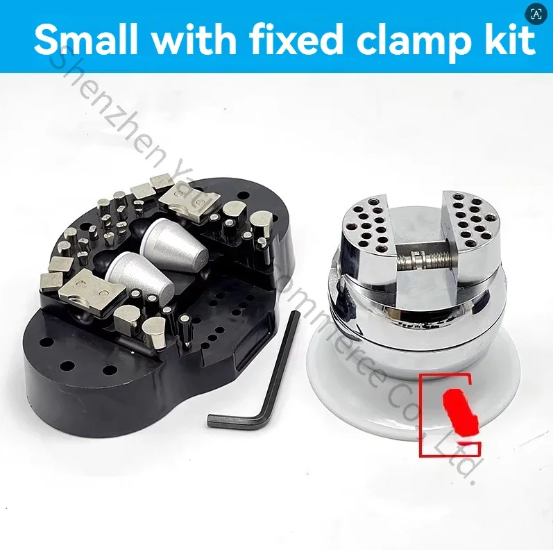 

Универсальный держатель для инструментов по обработке золотых украшений; инструмент для закрепки бриллиантов и драгоценных камней размера S; миниатюрный держатель для закрепки и фиксации камней.