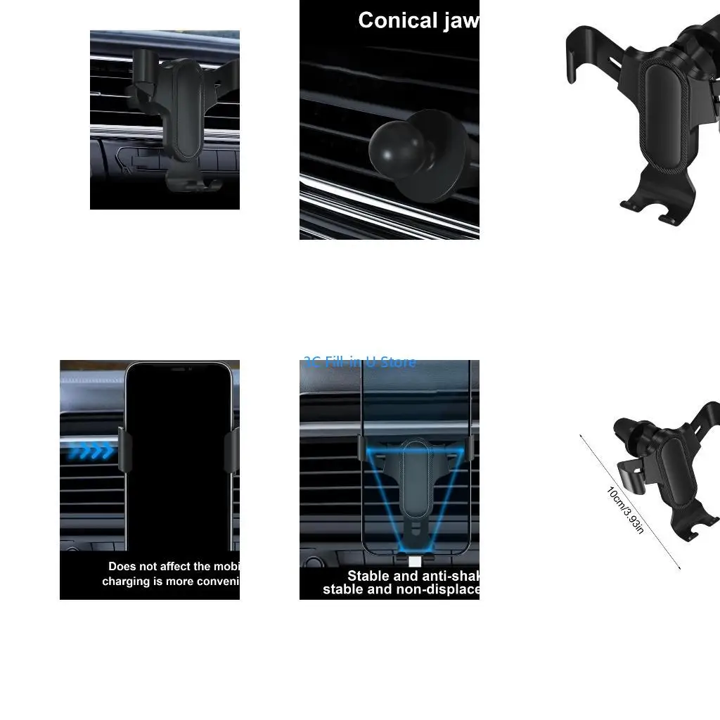 G8TA Car Phone Holder Vent Phone Mount Air Vent Cellphone Holder Automobile Handsfree Cradle for 4.7-7inch