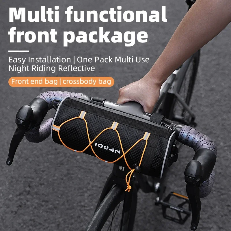 

Bike Front Bag Multifunction Waterproof Large Capacity Storage Backpack Bicycle Handlebar Bag Bicycle Bag
