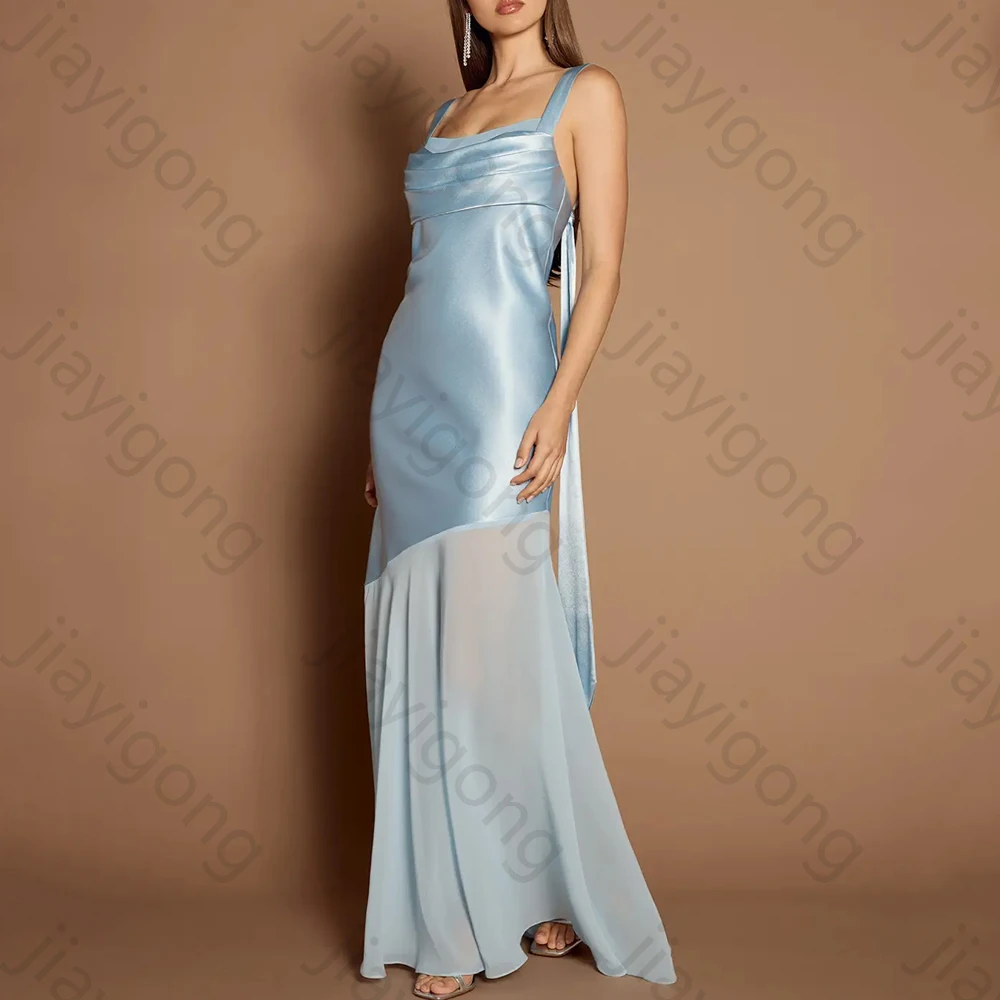 Sexy Sleeveless Backless Evening Dresses Elegant Pleat Celebrity Long Dress Exquisite High Quality Prom Party Gowns Customized