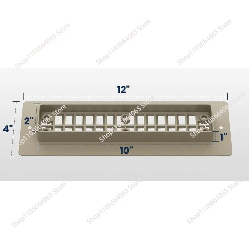 for Aluminum RV Floor Vents 2 x 10 with Removable Cover Lightweight Durable Essential for Camping