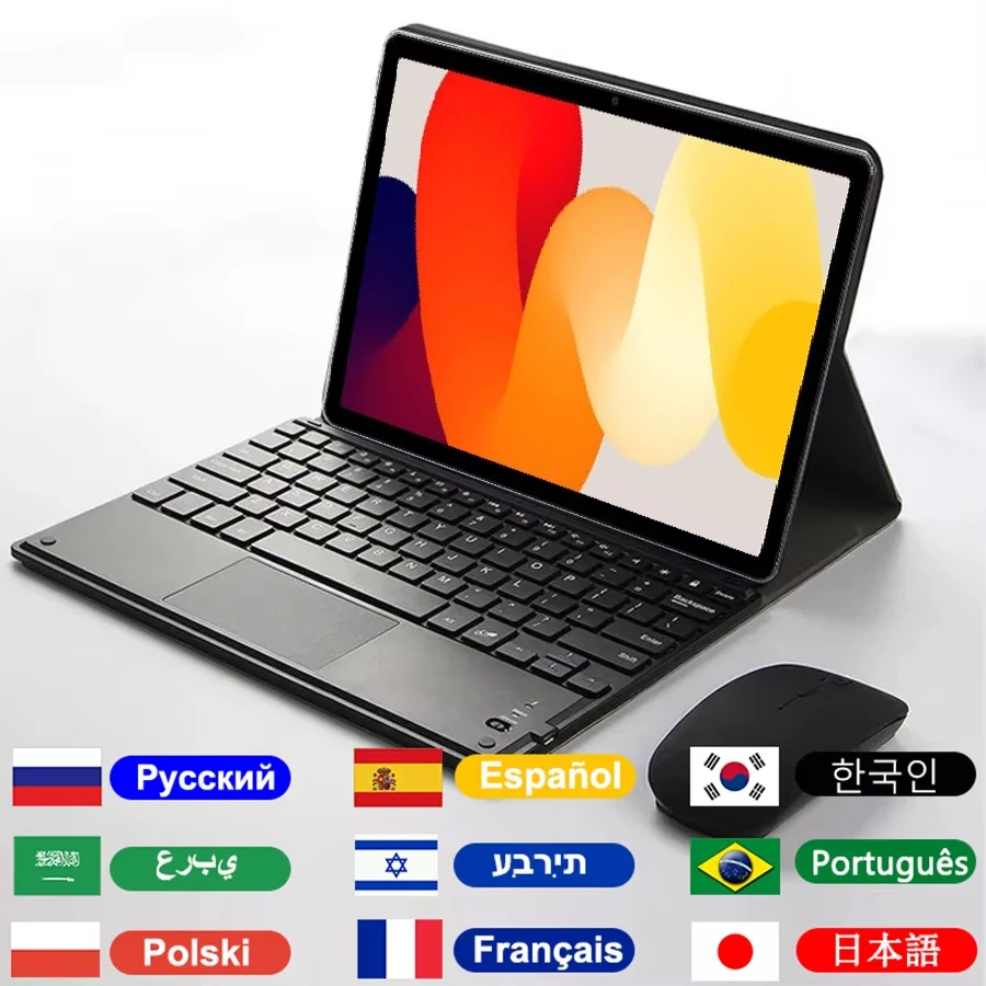 

Keyboard Case For Redmi Pad 2 12.1inch 2025,Detachable Bluetooth Keyboard PU Stand Folio Cover For Xiaomi Redmi Pad 2 Pro 2025