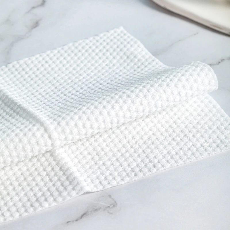 Lingettes démaquillantes réutilisables pour le visage, serviettes en tissu de poulet, optique douce, lingettes sèches, tampons de nettoyage du visage, 50 feuilles/paquet