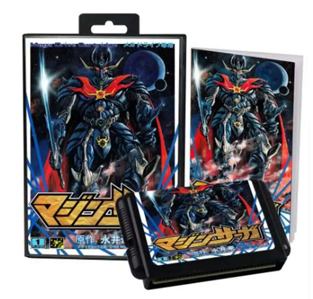 Mazin Saga Mutant Fighter with Box and Manual for 16 Bit Sega MD Game Cartridge Megadrive Genesis System