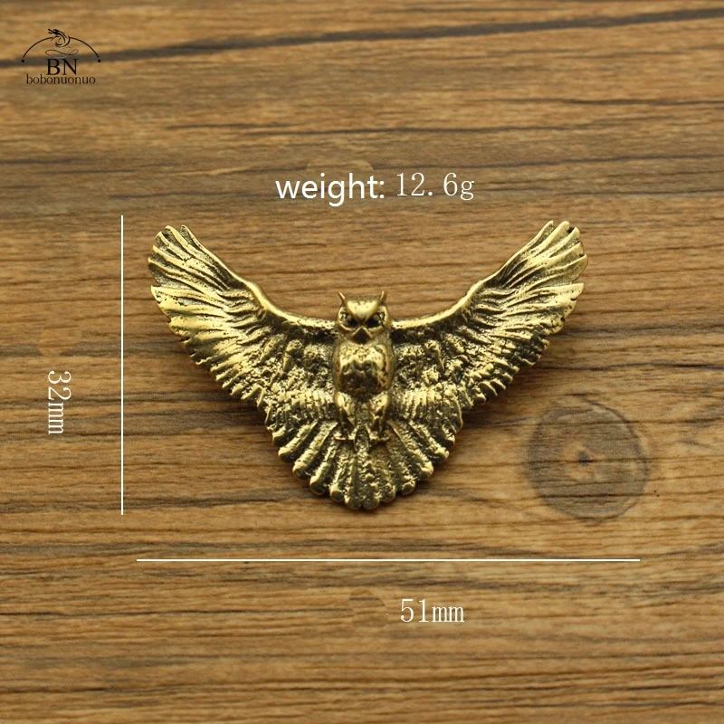 Vintage Copper owl Buckle Brass Screwback Rivet Clothes Button Punk Trendy DIY Accessories for Leather Jacket Belt  Wallet