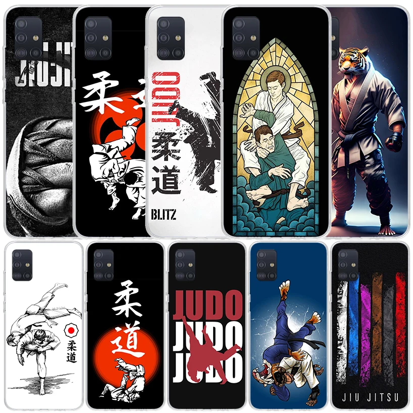 Judo jiu jitsu BJJ Brazilian Silicon Call Phone Case For Samsung Galaxy A51 A50S A71 A70 A41 A40 A31 A30 A21S A20E A10 A6 A7 A8