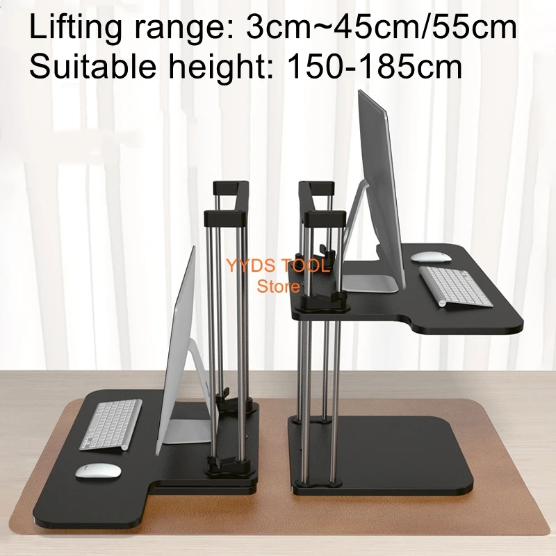

Upgraded electric lift computer stand, sit-stand dual-use office desk, laptop tray, ergonomic lift table