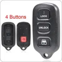 4 Buttons Car Keyless Key Fob Case Shell Remote Cover for TOYOTA 4Runner Camry Corolla Echo FJ Cruiser Highlander Matrix view 3