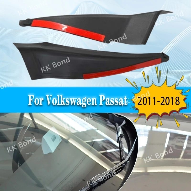 For Vw Volkswagen Passat 2011-2015 2016-2018 Car Front Windshield Wrap Corner Trim Windshield Wiper Side Trim Cover OE:561819448
