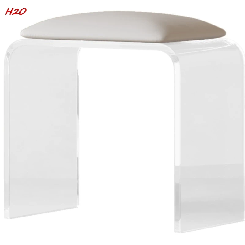 H2O Very Simple Person Chair Cream Style Household Door Makeup Change Shoes Dressing Stool Bedroom Simple Nail Dresser Chair