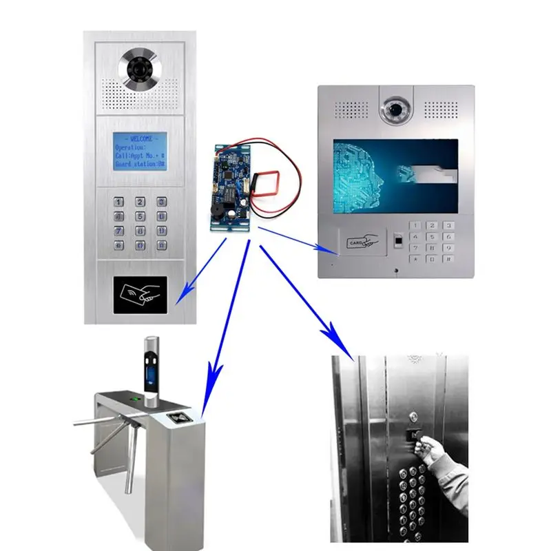 ABZZ-Access Control Module Embedded Access System Controller Board Intercom Module