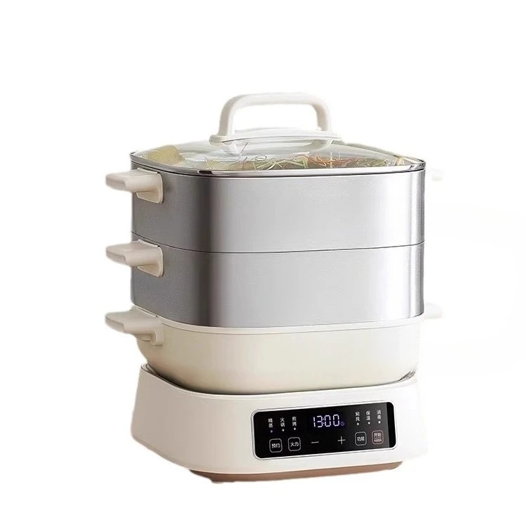 

stainless steel, household, multi-functional, three-layer large capacity, intelligent reservation, integrated cooking