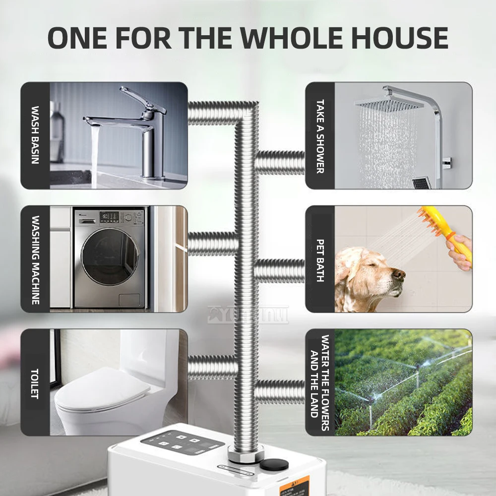 Self-Priming Variable Frequency Household Booster Pump With Silent Operation For Multi-Story Cold And Hot Water