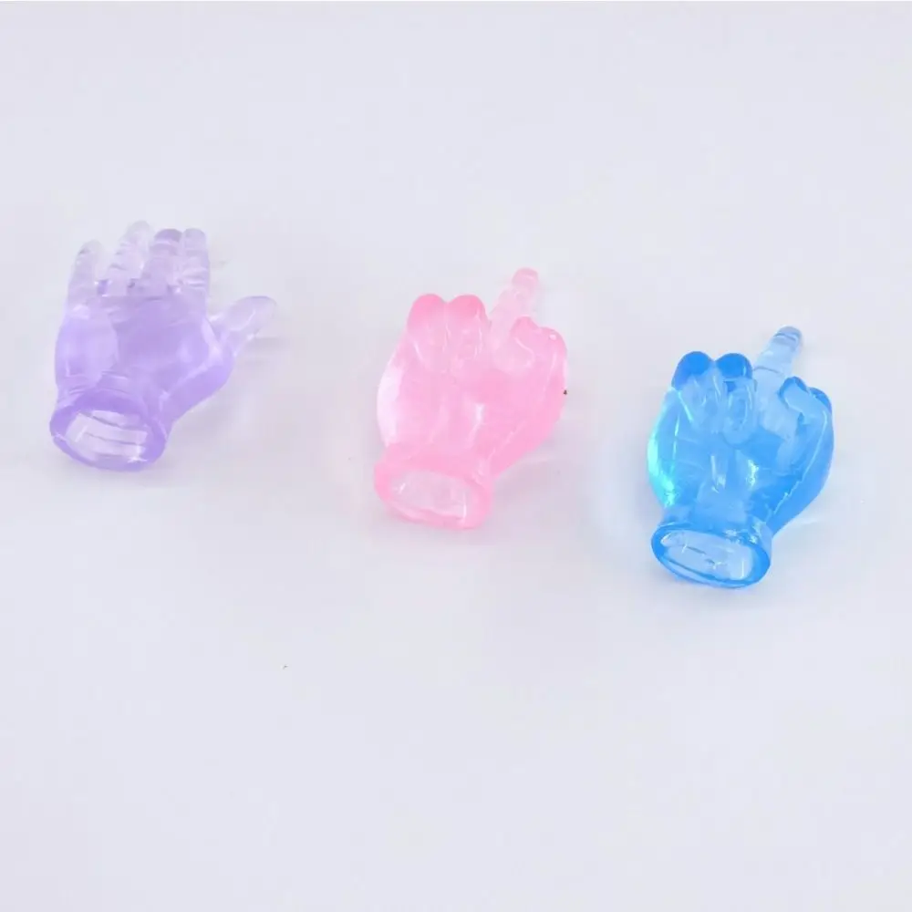 

Left Right Hand Squeeze Toys Tiny Finger Hands Funny Creative Finger Puppets Mini Transparent Finger Toys for Game