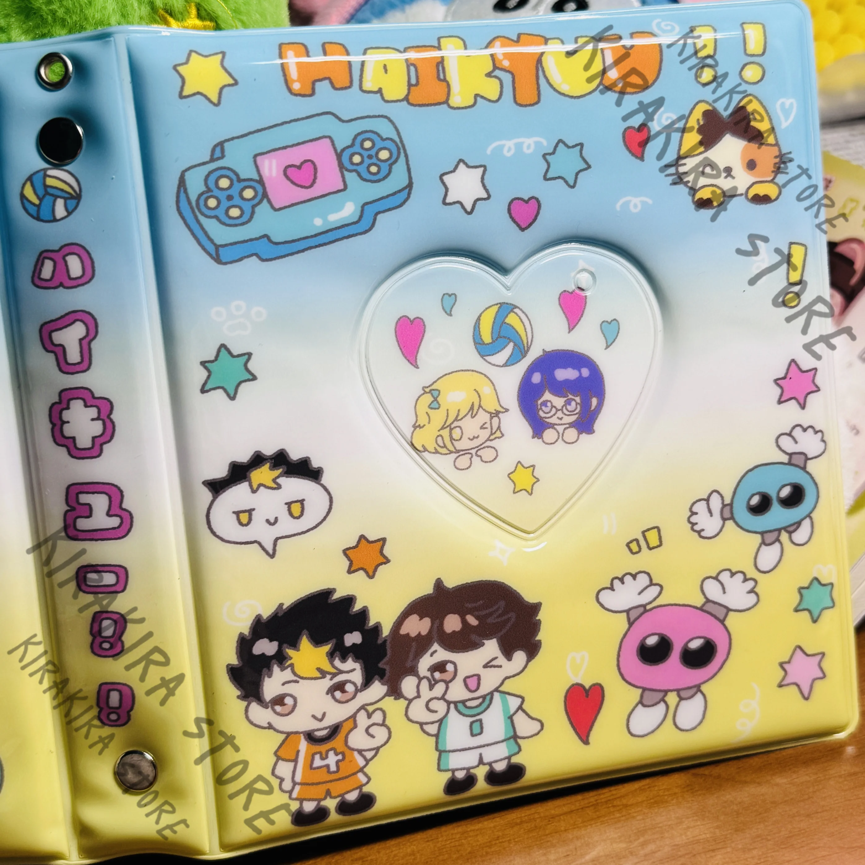 

Haikyuu!! Anime Card Book Shoyo Hinata Protective Storage Bag Cartoon Cards Cosplay Originality Sleeve Decals 25 Inside Pages