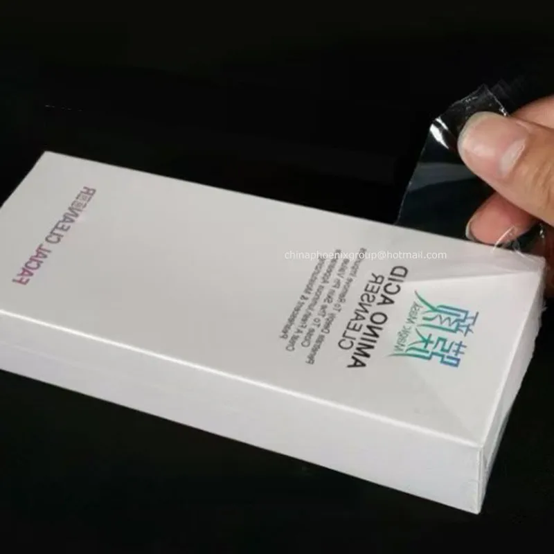 تغليف تغليف بلاستيكي شفاف قابل للانكماش بالحرارة، منظم حقيبة فيلم تغليف بلاستيكي يتقلص الحرارة، عبوة حرارية على لفة #6