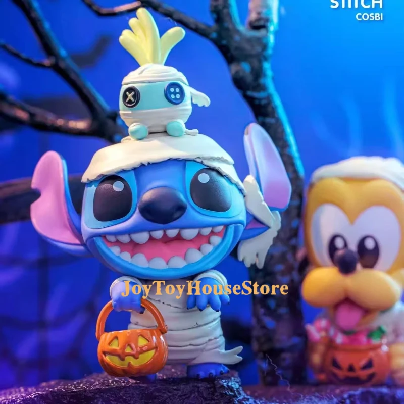 

HotToys New Disney Pumpkin Party Series COSBI Blind Box Mini Figure Collectible Trendy Toy Gift Miniature Doll Display Piece