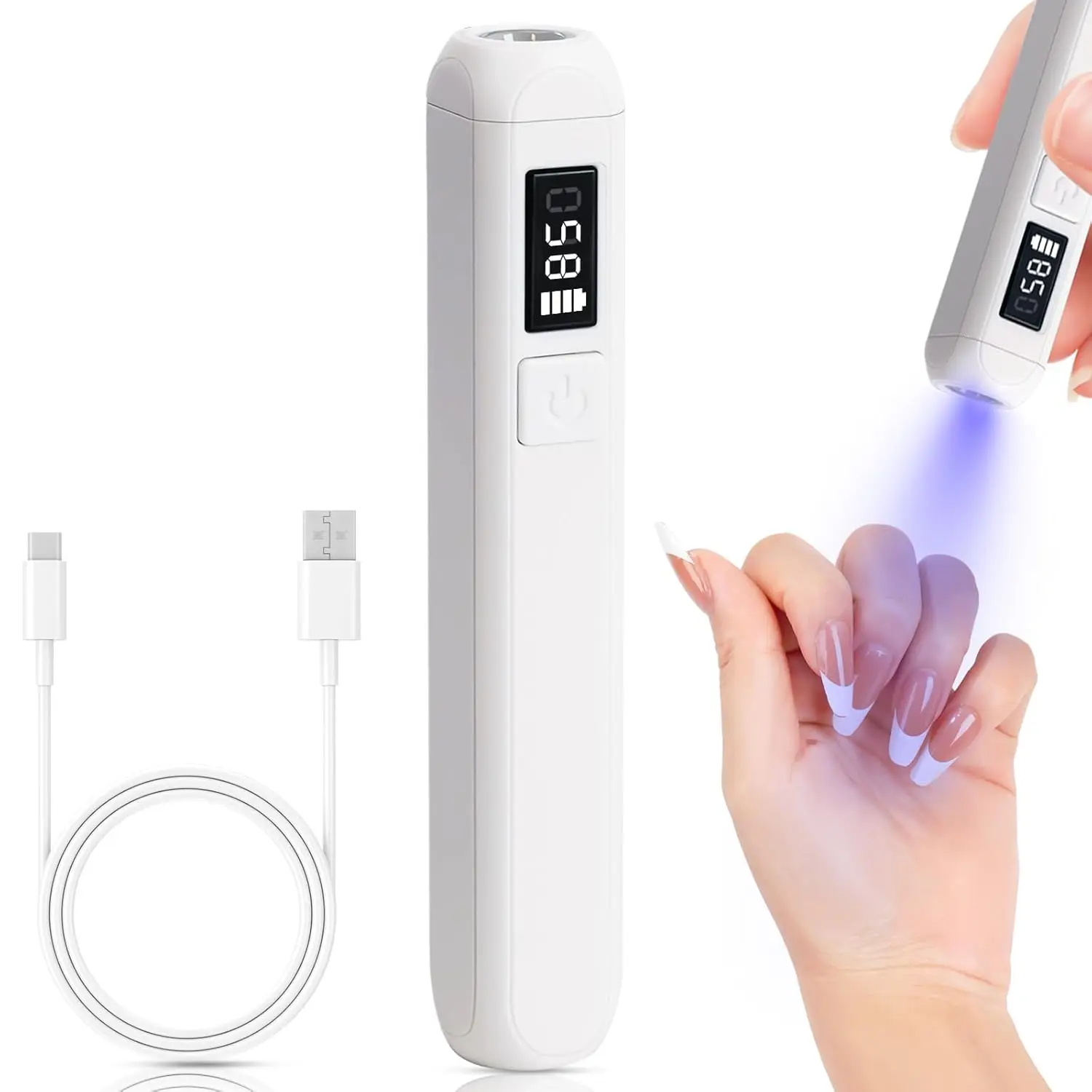 ミニUV LEDネイルドライヤーランプ,ポータブル,USB充電式,速乾性,マニキュアランプ,ジェルネイルツール