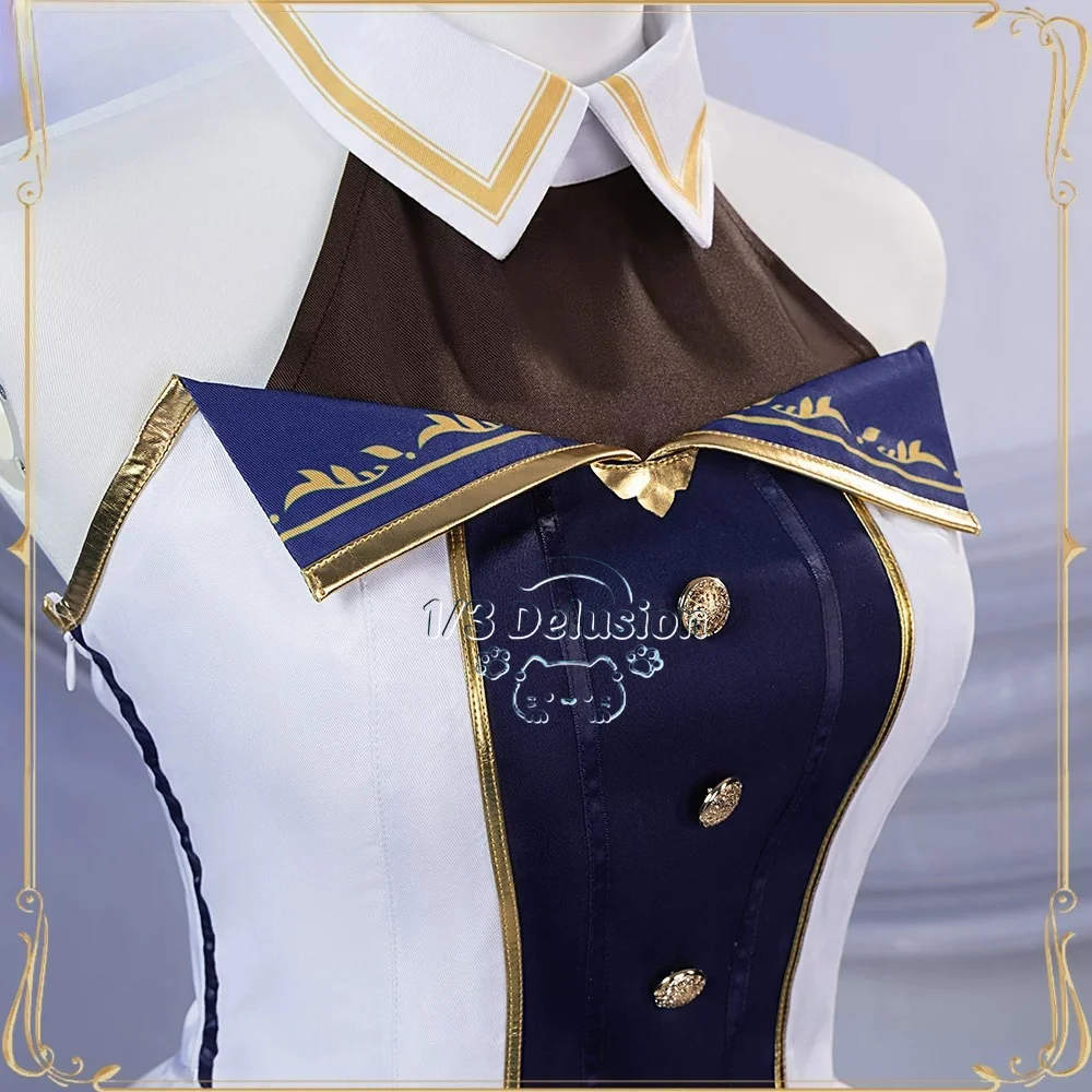 

Pretty Derby Bison Sakkaku Cosplay Costume Women Dress Full Set Anime Game Uniform Halloween Carnival Party 1/3 Delusion