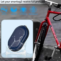 For Samsung Galaxy SmartTag2 TPU Protective Case with Adhesive Sticker For Galaxy Smart Tag 2 Holder Suitable Bike Car Luggage