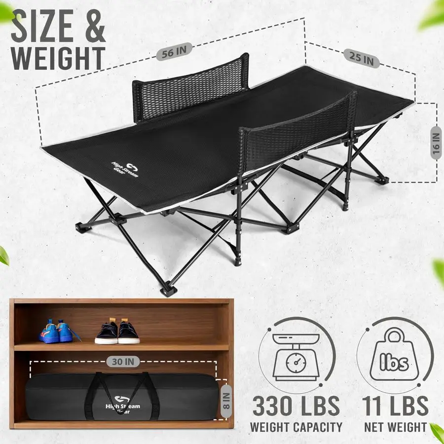 سرير أطفال للتخييم والسفر وسرير أطفال محمول قابل للطي، رائع للاستخدام في الهواء الطلق والضيوف الصغار في المنزل. سرير نوم مريح سهل #5