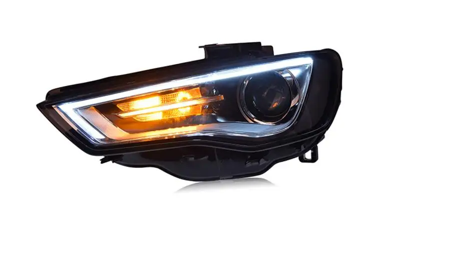 

Car Styling bumper headlamp For Audi A3 headlight 2014-2016 For A3 head lamp led DRL front Bi-Xenon Lens hi lo HID A3 taillight