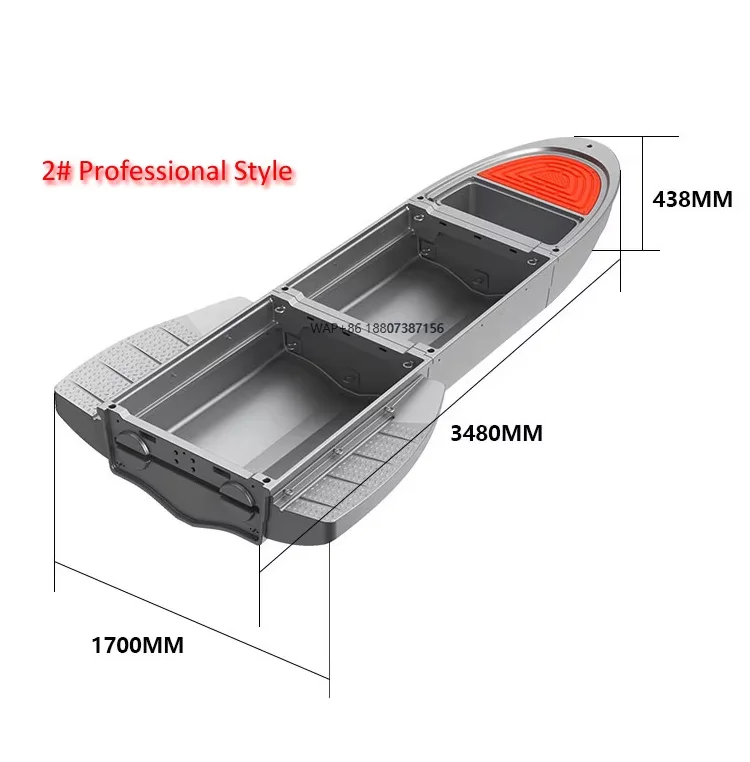 

2025 Thermoplastic PE Small Car Portable Folding Fishing Boat Small Boat Yacht with Outboard Engine Motor For Sale