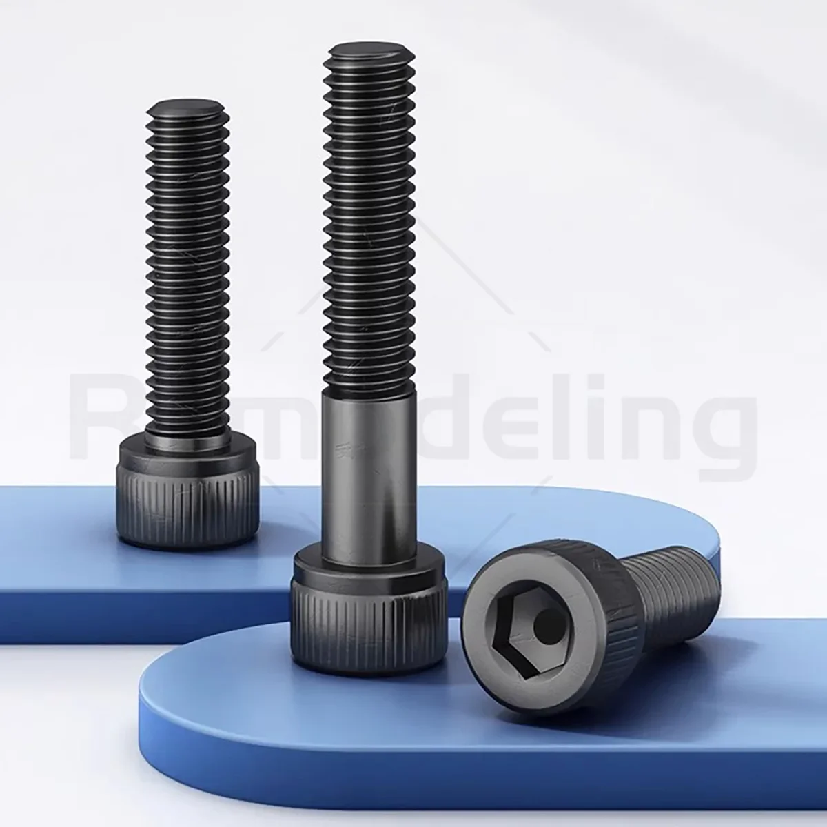 M3 Hexagon Hex Socket Cap Head Screw Bolts Black 12.9 Grade Carbon Steel Allen Screw DIN912 Length 3-100mm Full / Half Thread