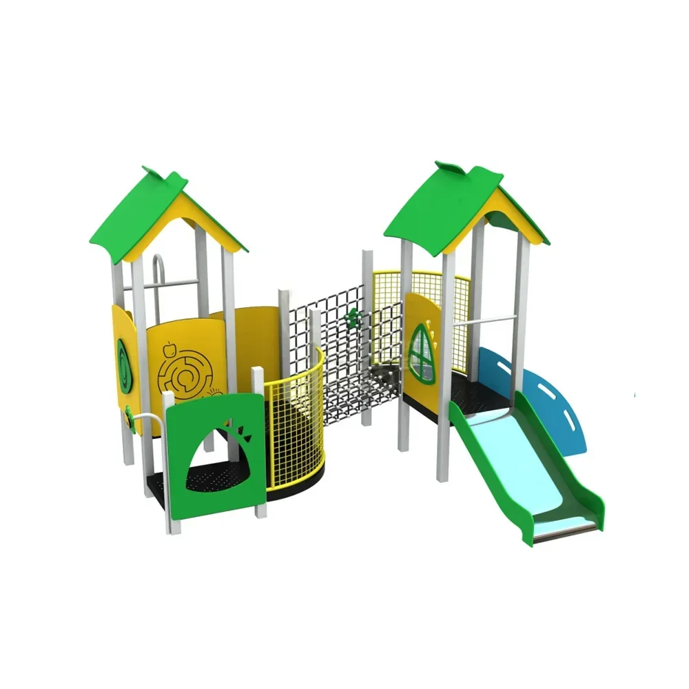 Conjunto de playground ao ar livre para crianças do jardim de infância, placa pe, parque de diversões, grande slide para crianças, jogo ao ar livre