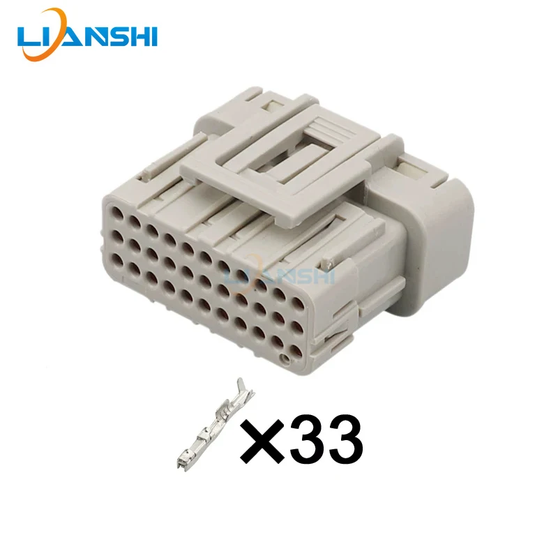 

1 Set 33 Pin Auto Engine Control Unit PCB Header Waterproof Electronic Connector Wire Harness Male For BYD Geely Toyota Honda