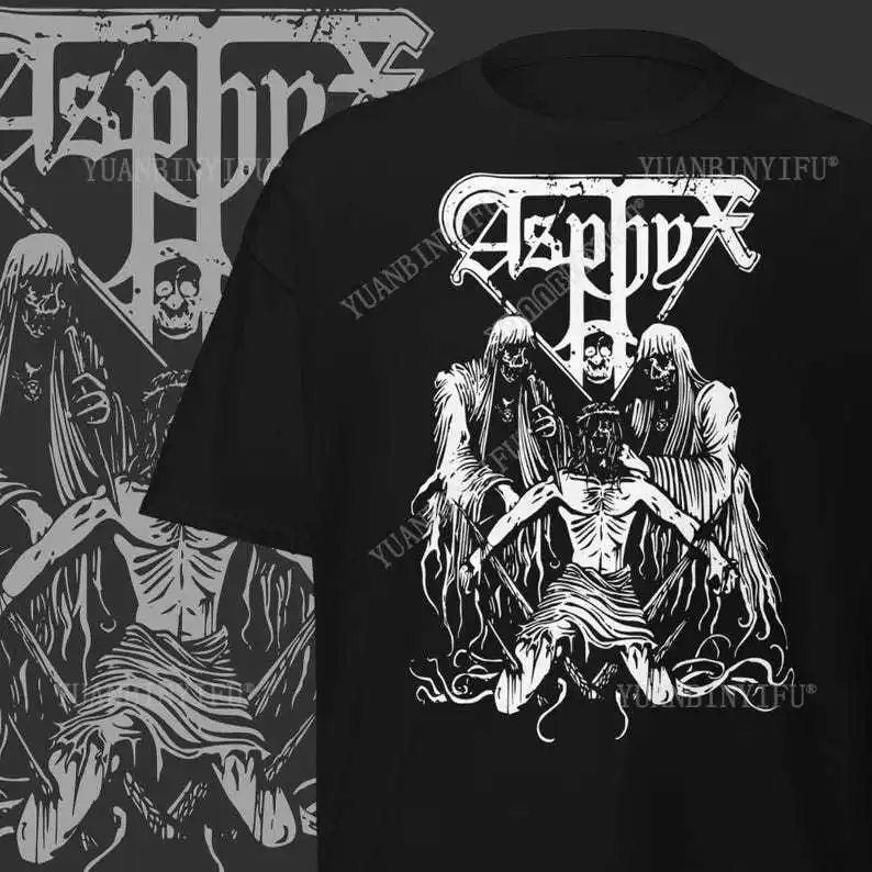 Asphyx T-Shirt Death Metal Clothing Heavy Metal Merch Vintage Band Shirt Streetwear Tees Short Sleeve