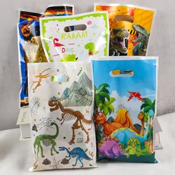 20Pc Cartoon Dinosaur Gift Packing Bags Jungle Animal Dino Cookie Candy Bag for Kids Birthday Halloween Party Favors Bag Decor