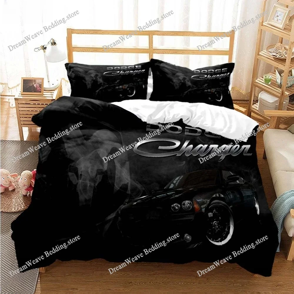 

Fashion D-Dodge-Ram-Car All Season Duvet Cover Comforter Bedding Sets Soft Quilt Cover And Pillowcases Single_Double_Queen_King9
