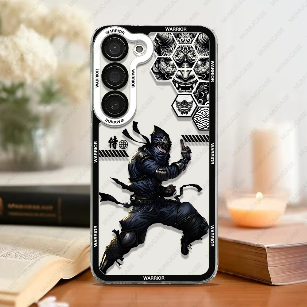 Phone Case For Samsung Galaxy A13 A14 A22 A24 A50 A31 A32 A33 A34 A51 A52 A53 A54 A71 A72 A73 Soft Cover Japanese Samurai Art