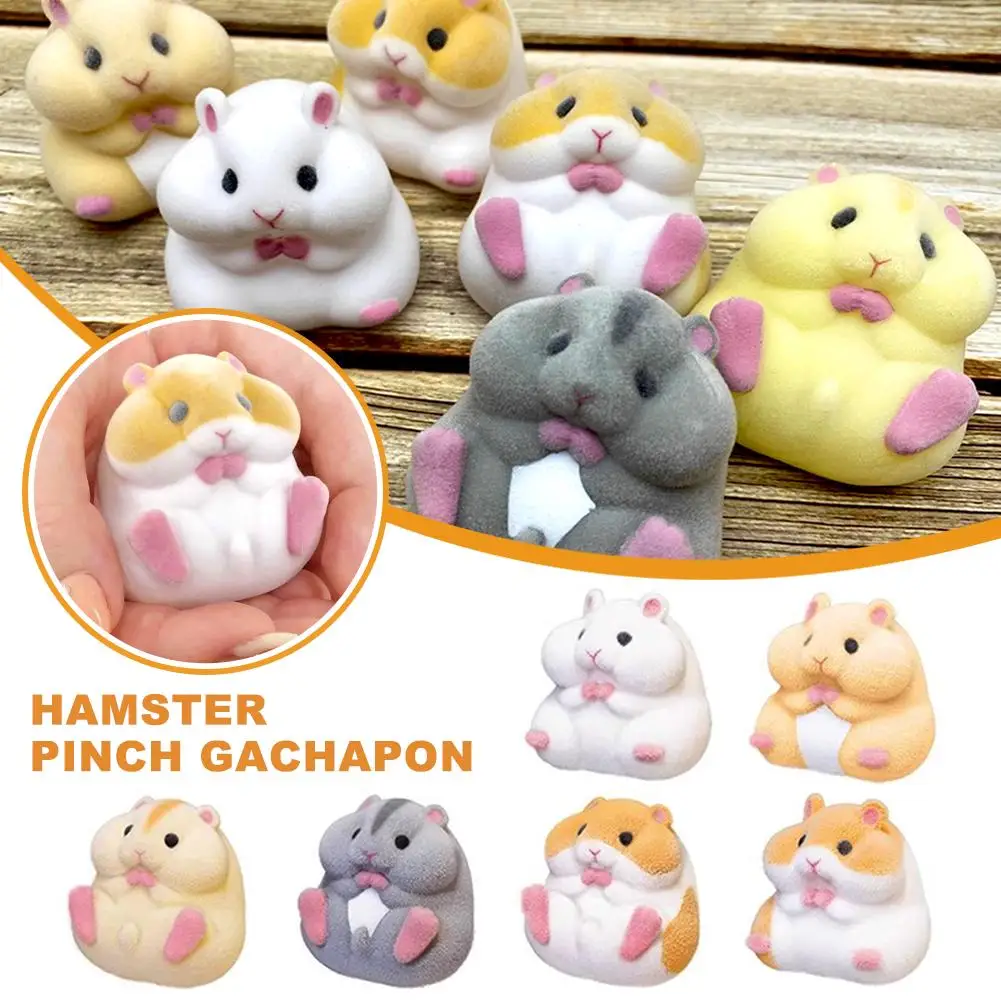 Blind Box Plush Hamster Pinch Relieve Toy Soft Kawaii Fatty Milky Plush Dolls Squeeze Toy Stress Relief Gifts For Kids X8C3