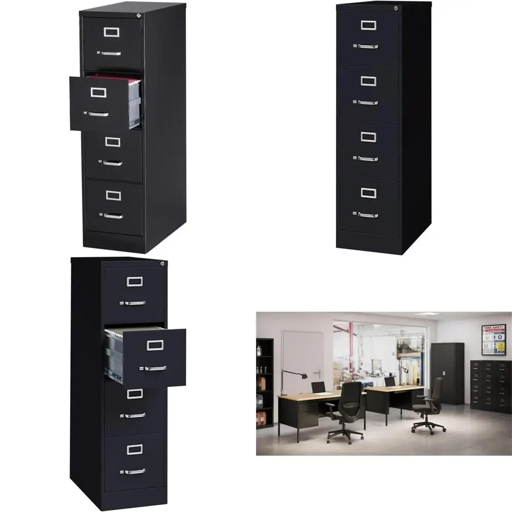 

Металлический шкаф для документов формата Letter, 52 ячейки, с замком, предварительно собранный, черный, для дома или офиса