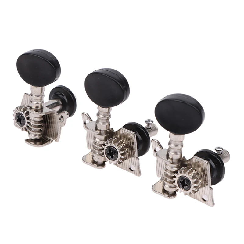 Replace Guitar Machine Heads Knobs Guitar String Tuning Pegs Machine Head Tuners 3L 3R For Electric Guitar Ukulele