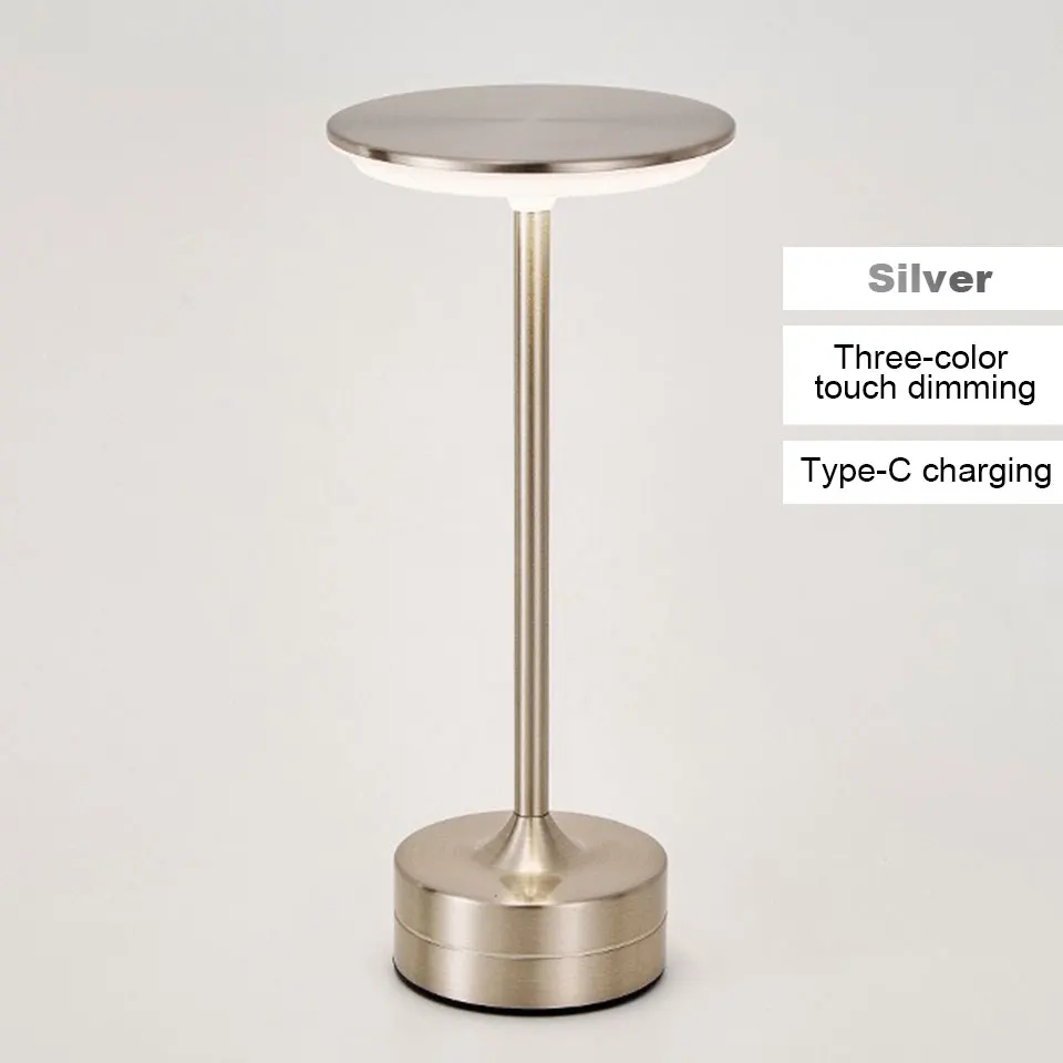 LED-tafellamp Aanraaksensor Nachtlampje USB Oplaadbaar Draagbaar Slaapkamer Nachtlampje Draadloze leeslamp Restaurant Hotel Bar
