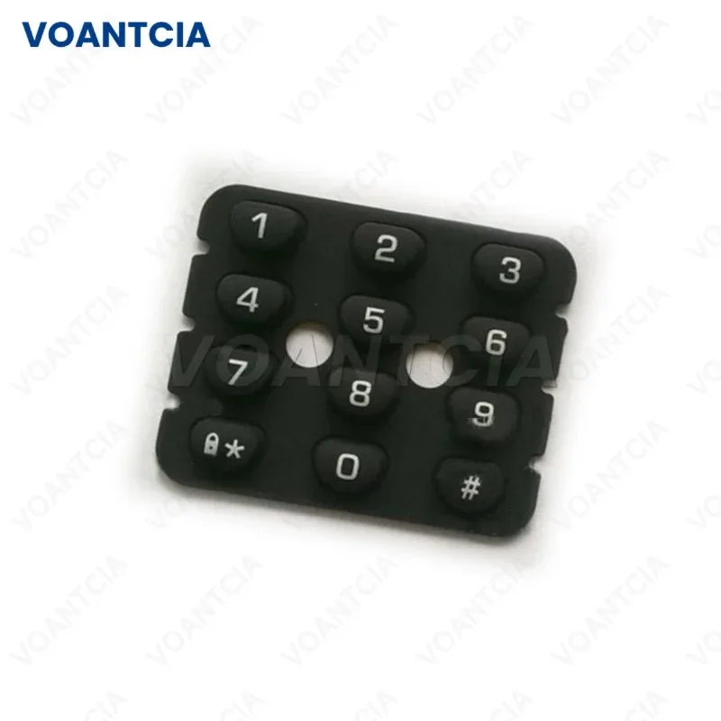 Botão do teclado de borracha para Motorola, Walkie Talkie, Rádio em dois sentidos Acessórios, Capa Dust, GP68, GP-68, 5Pcs