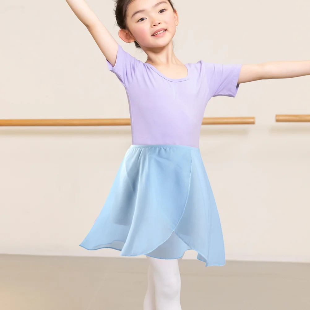 

1Pcs Dancing Skirt Kids Ballet Training Suit Sky Blue Size Skirts for Girls Party Performance Kids Skirts Party Skirt for Girls