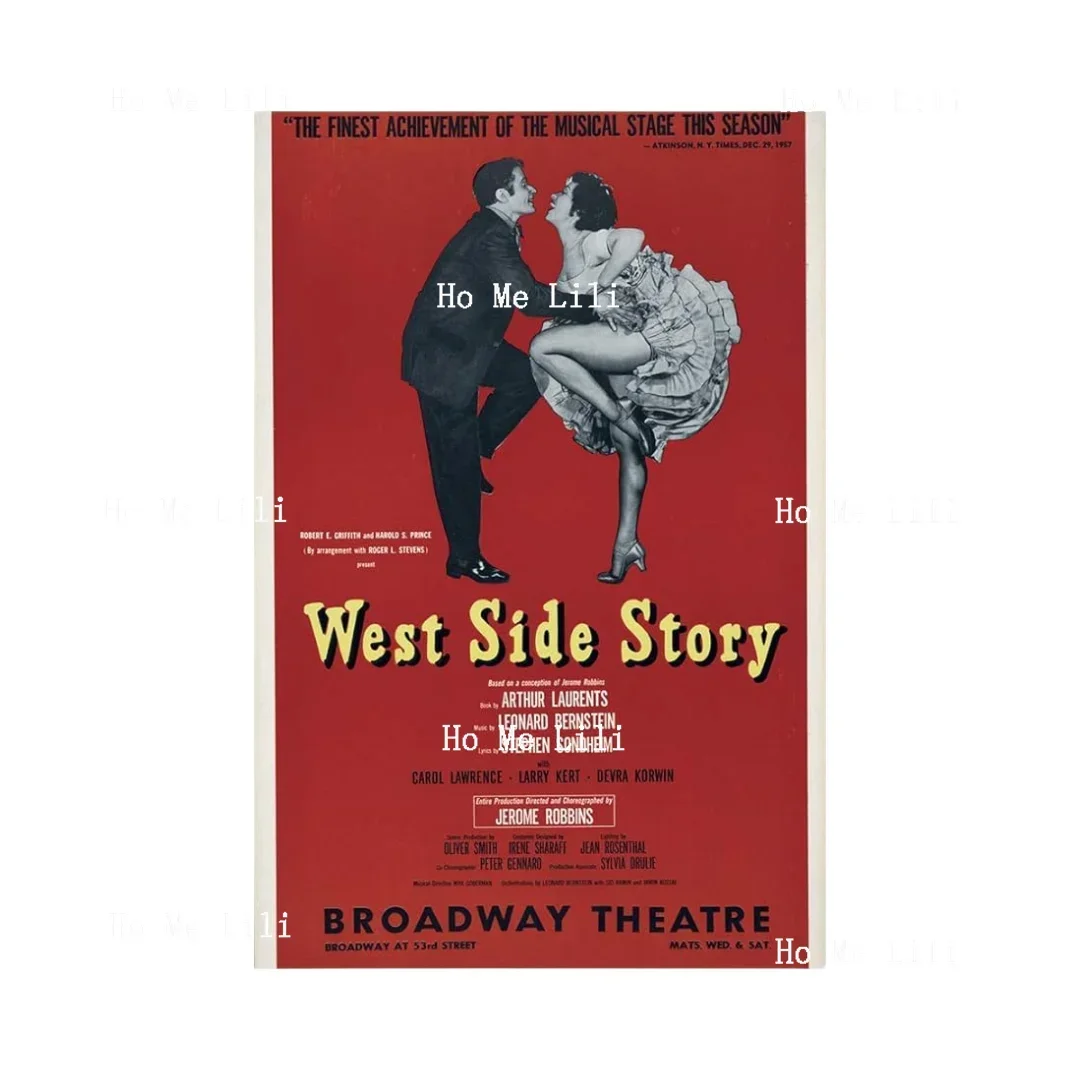 West Side Story Movie Classic Tin Sign Poster Vintage Metal Bar Club Movie Wall Art Decoration