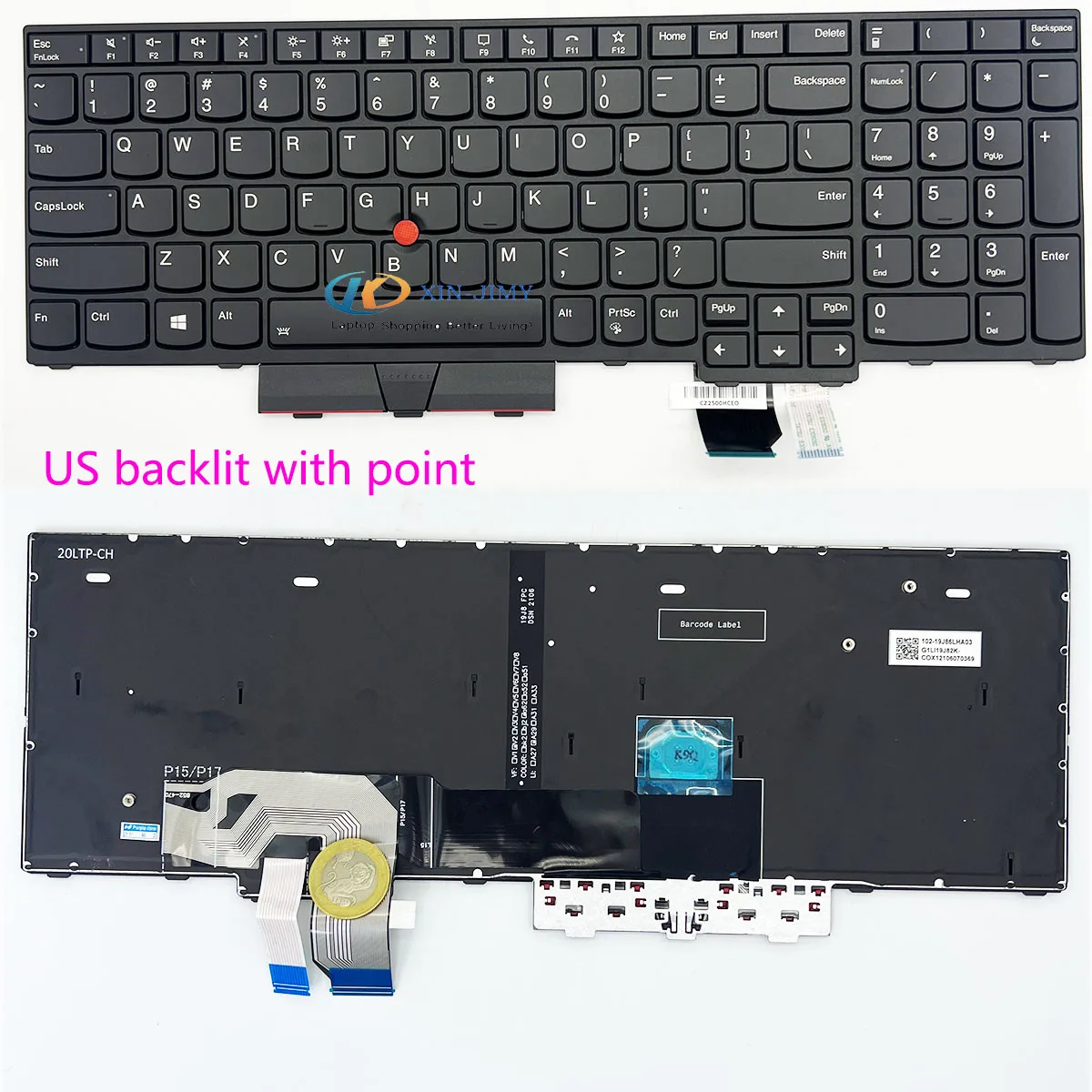

Keyboard for Lenovo Thinkpad P15 Gen 2 T15g Gen 2 with backlit US layout