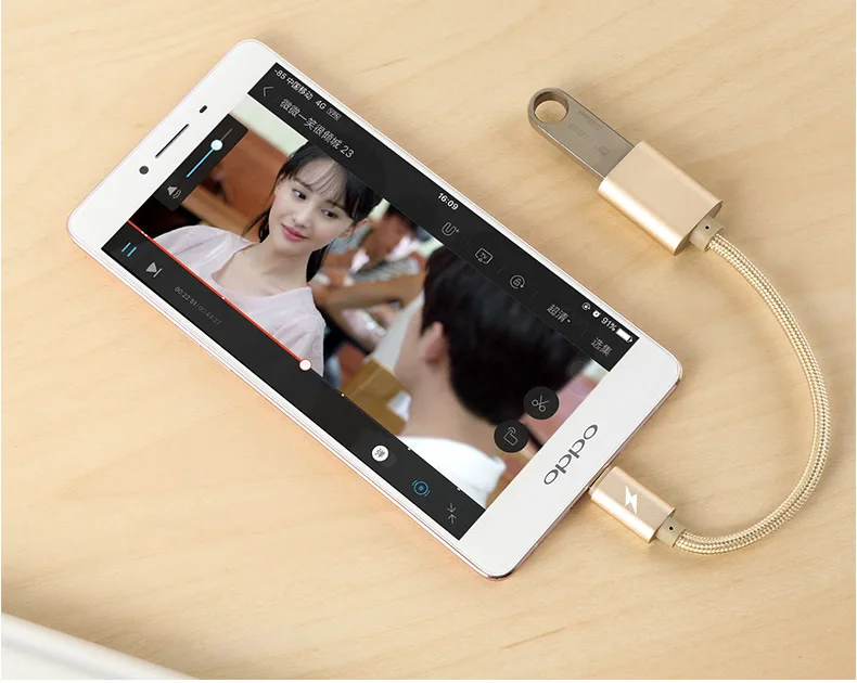 Cable adaptador micro USB a OTG USB 2,0 trenzado para micro OTG V8 Android leTV Huawei oppo vivo Tablet PC samsung Smartphone