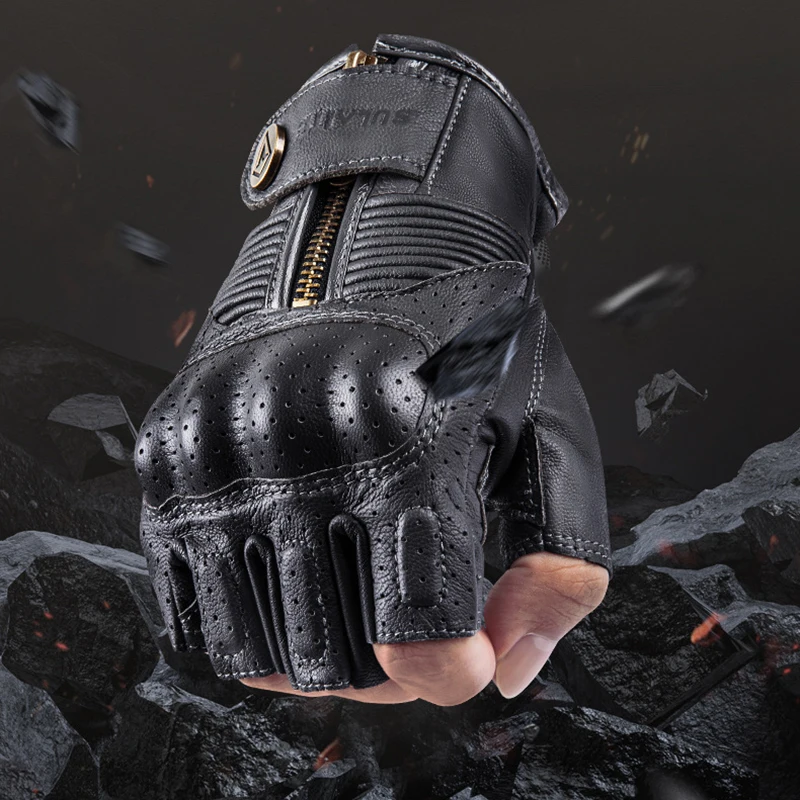 

Motorcycle Riding Glove for Men and Women Spring and Summer Half-finger Hand Guard Knight Breathable Racing Protective Equipment