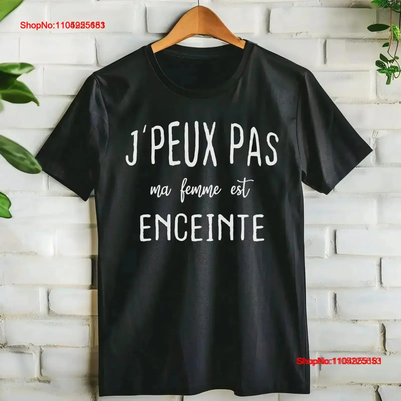 Annonce de Grossesse Papa camiseta pareja personalizada futuro papá mamá Original personalizado embarazo en francés vintage lavado
