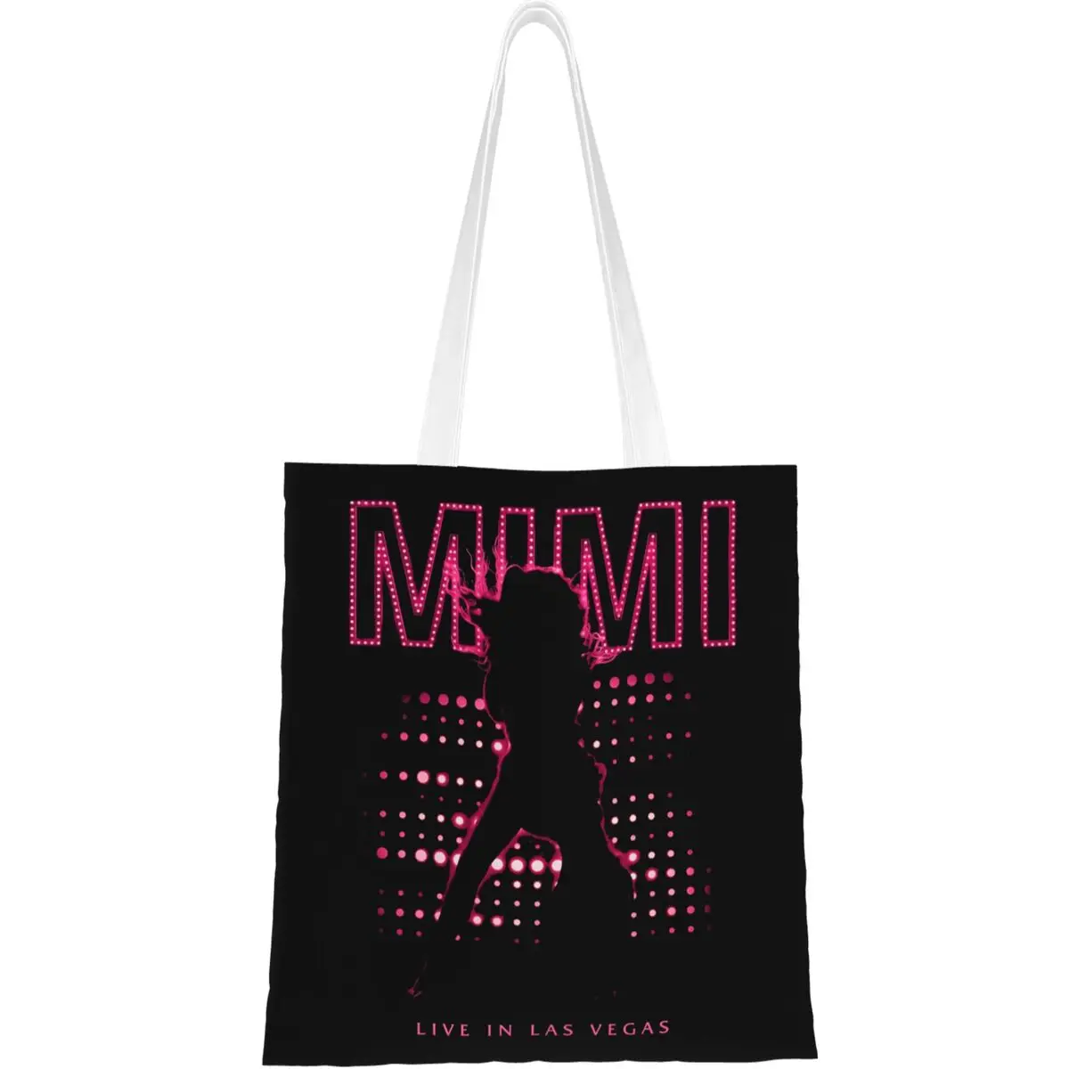 Mariah Care-Mimi Tour Canvas Tote Bag, estética, design exclusivo, celebração do Mimi Merch, sacola de compras para unissex, 2024