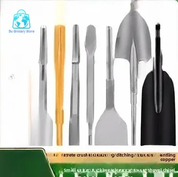 Small Electric Pick Chisel Widened and Lengthened Ultra-thin Flat Chisel Shovel Hexagonal Handle Drill Bit Concrete Pick