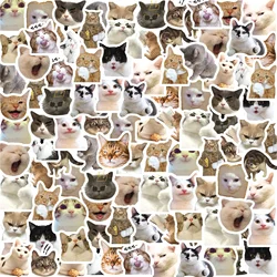 46PCs Cute Cat Stickers for DIY Scrapbooking Suitcase Skateboard Luggage Laptop Phone Decor Stationery School Supplies Stickers