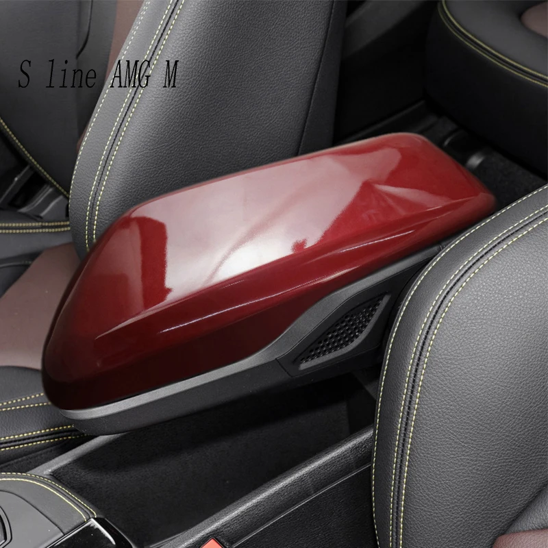 For BMW X1 F48 X2 F49 2016-2021 Sports Styling Car Stowing Tidying Armrest Box Protective Switch button decoration Cover Trim