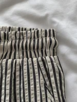 Korean Laid-ba Striped Drapey Casual Pants Women's High-waist Straight Thin Summer Elastic Waist Versatile Long Trousers - Image 5